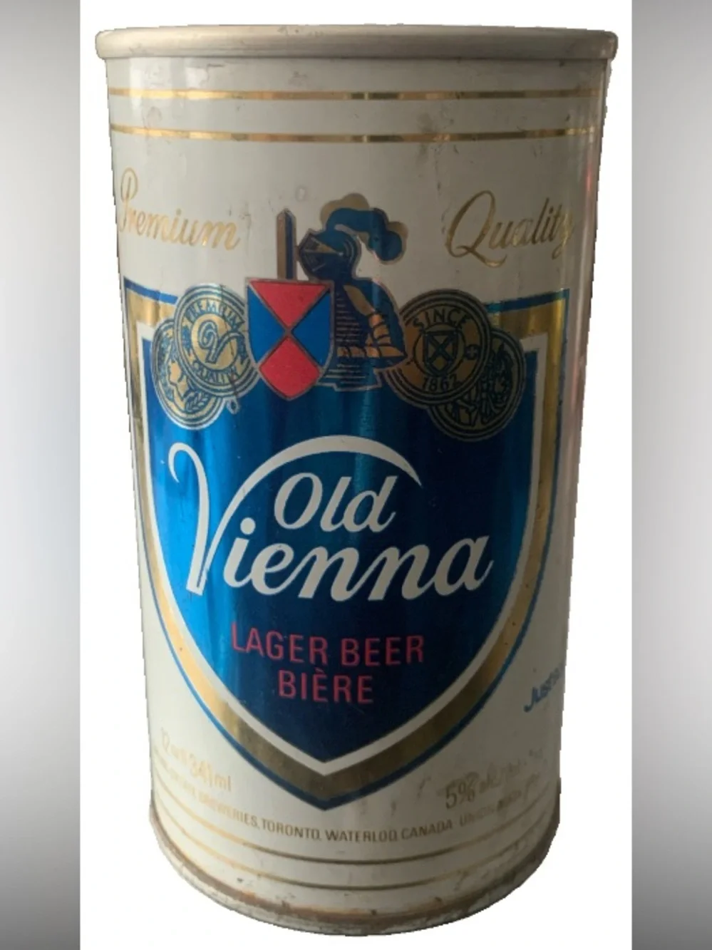 Vintage Beer Can Old Vienna Lager Biere Beer Empty Steel Can Canada